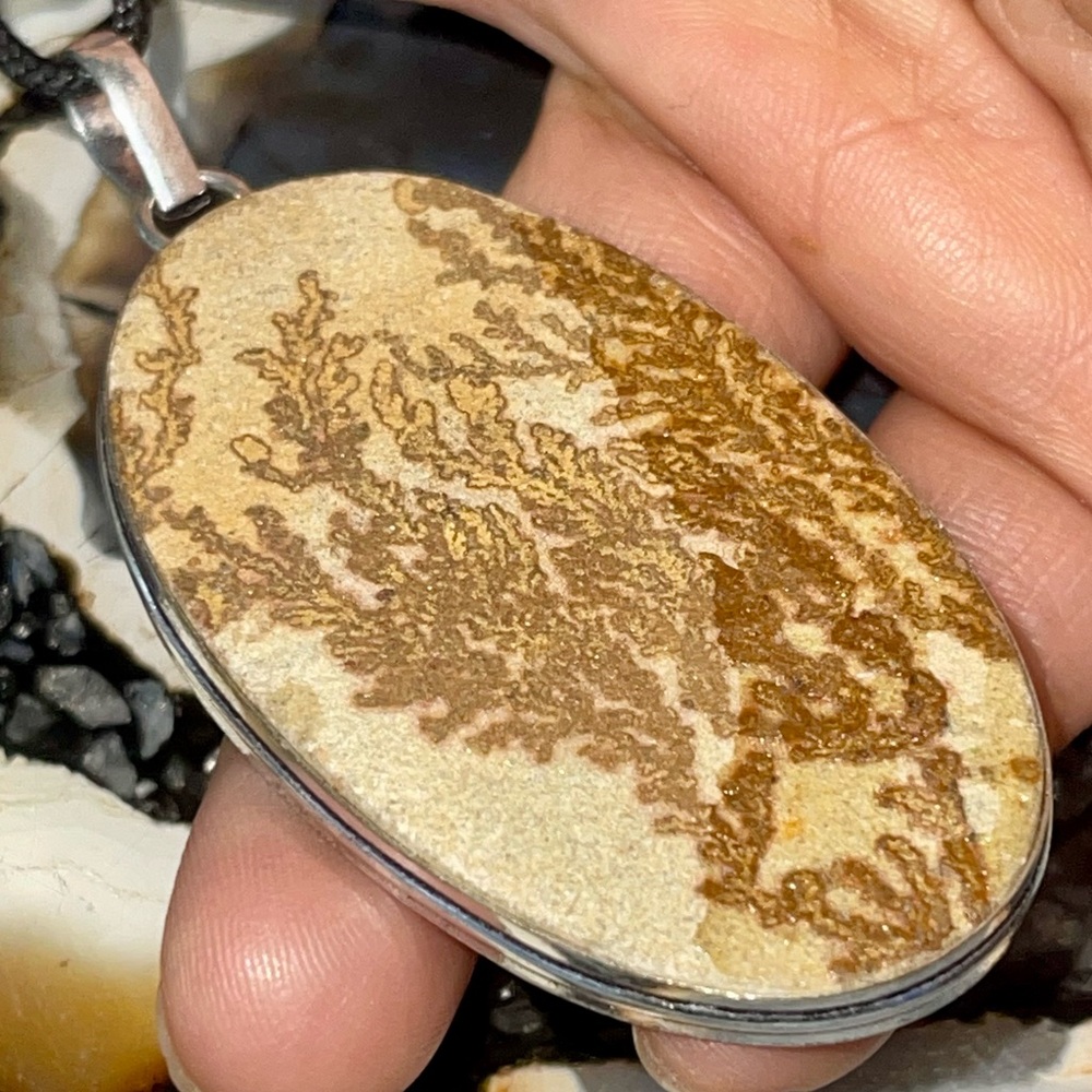 Large Dendritic Agate Pendant 2 7/8”